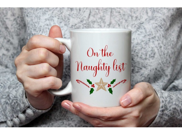 Ceramic Christmas Mug On The Naughty List